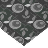 Nappe Abstrait monochrome pomme feuilles noir gris (Angle)