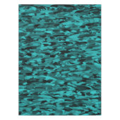 Nappe Abstrait Motif Turquoise Noir (Devant)