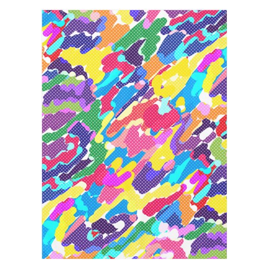 Nappe Abstrait multicolore (Devant)
