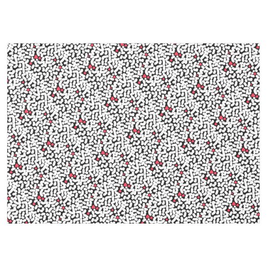 Nappe Abstrait noir blanc (Devant (Horizontal))