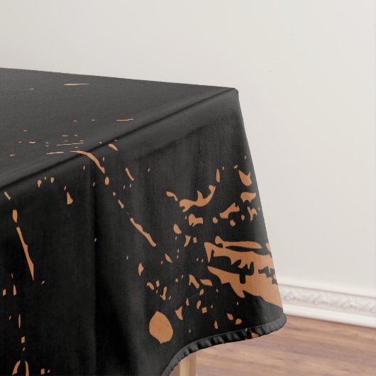 Nappe Abstrait noir et or (In Situ)