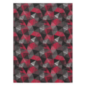 Nappe Abstrait, noir et rouge, triangle, géométrique, no (Devant)