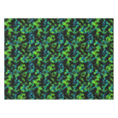 Nappe Abstrait noir et vert (Devant (Horizontal))