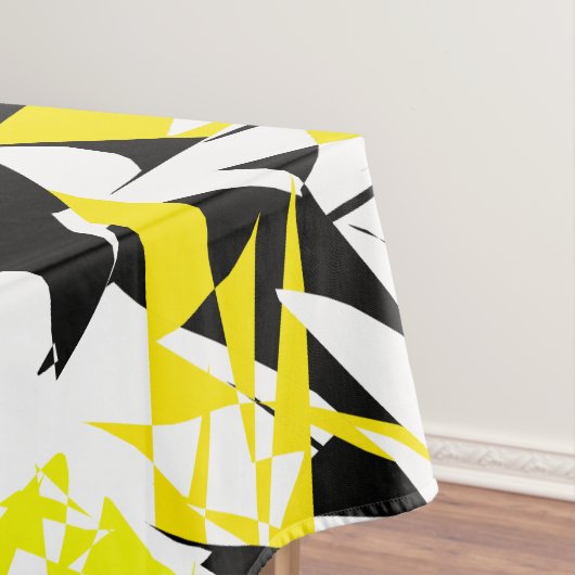 Nappe Abstrait noir Motif jaune (In Situ)