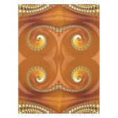 Nappe Abstrait or Orange Dégradé Spiral Fractal (Devant)