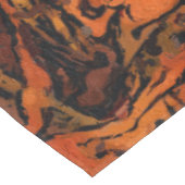 Nappe Abstrait orange, jaune et noir (Angle)