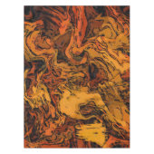 Nappe Abstrait orange, jaune et noir (Devant)