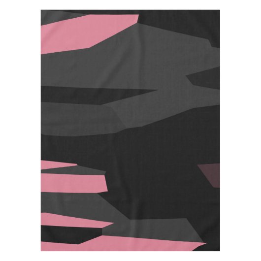 Nappe abstrait rose et noir (Devant)