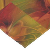 Nappe Abstrait Rouge Orange Brown Vert Fractal Art Flowe (Angle)