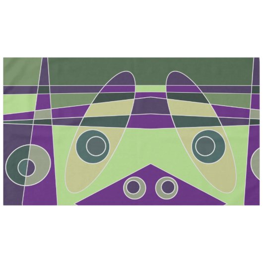 Nappe Abstrait surf vert pourpre (Devant (Horizontal))