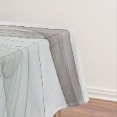 Nappe Abstrait Turquoise Brown Gold Elegance (In Situ)