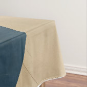Nappe abstraite en bleu, beige et rouille (In Situ)