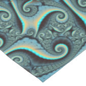 Nappe Abstraite spirale d'art fractal bleu turquoise ora (Angle)