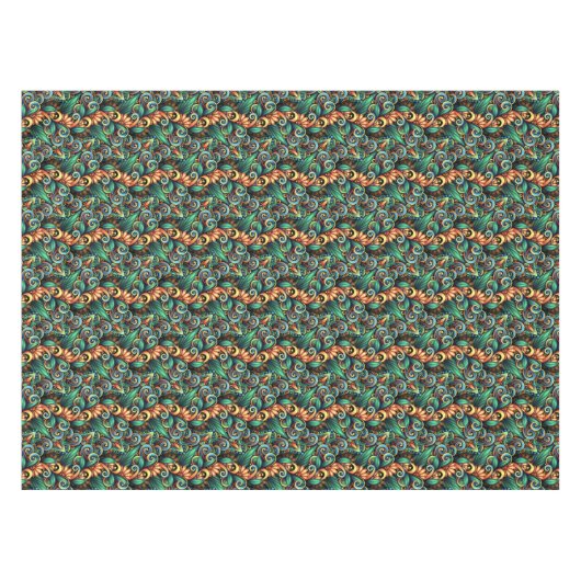Nappe Abstraite tropicale moderne (Devant (Horizontal))