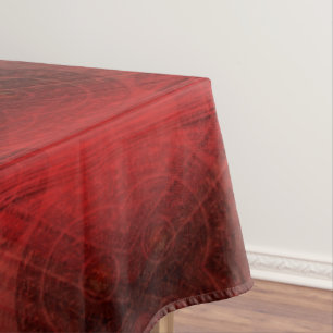 Nappe Acceptation Médaillons de méditation rouge