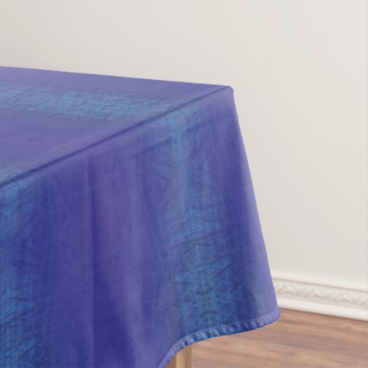 Nappe Acceptation | Motif de Blue Indigo Violet Shibori (In Situ)