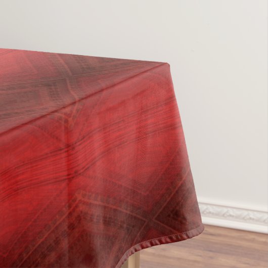 Nappe Acceptation | Motif de Boho Eclectique Rouge (In Situ)