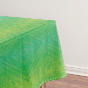 Nappe Acceptation Motif de Shibori jaune bleu