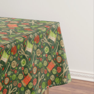 Nappe Accueil Hobby Vente Artisanat Collage Motif Vert O