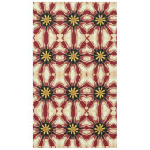 Nappe Achempong : Starburst | Luxe Rouge Foncé et Or (Devant)