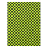 Nappe Acid green black checkerboard pattern (Devant)