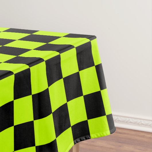 Nappe Acid green black checkerboard pattern (In Situ)