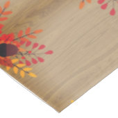 Nappe Acorns Autumn Orange Tan Tablecloth (Angle)