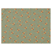 Nappe Action de grâce Automne  Dinde verte (Devant (Horizontal))