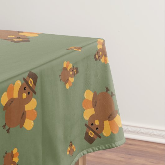 Nappe Action de grâce Automne  Dinde verte (In Situ)