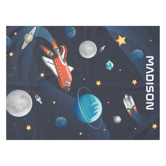 Nappe Activité spatiale personnalisée dans la Galaxie (Devant (Horizontal))