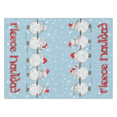 Nappe adorable FUNNY Fleece Navidad Christmas Sheep (Devant (Horizontal))