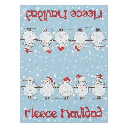 Nappe adorable FUNNY Fleece Navidad Christmas Sheep (Devant)