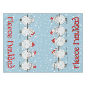 Nappe adorable FUNNY Fleece Navidad Christmas Sheep (Devant (Horizontal))