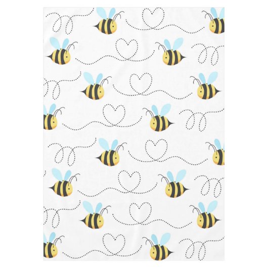 Nappe Adorable gaffez le motif d'abeille (Devant)