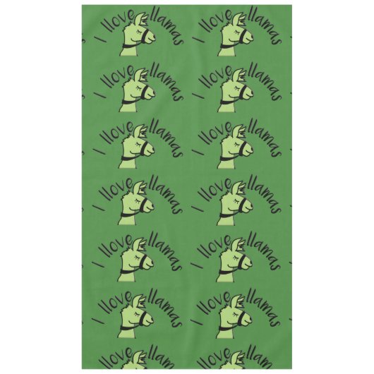 Nappe Adorables Llama Love I Llove Llamas Green (Devant)