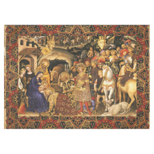 Nappe ADORATION DE MAGI Gentile Da Fabriano, Nativité