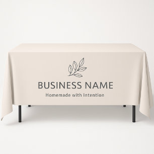Nappe Affichage de logo botanique rose pastel minimalist