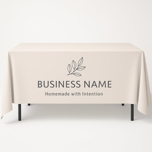 Nappe Affichage de logo botanique rose pastel minimalist