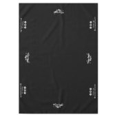 Nappe Affichage minimal du logo noir de l'événement prof (Devant)