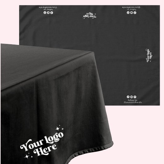 Nappe Affichage minimal du logo noir de l'événement prof