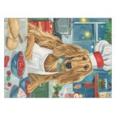 Nappe Afghan Hound Holiday Baking : Noël festif (Devant (Horizontal))