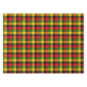Nappe African Rasta Reggae Colours Plaid Pattern Design (Devant (Horizontal))