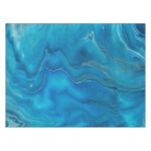 Nappe Agate de marbre bleu et Turquoise Résumé (Devant (Horizontal))