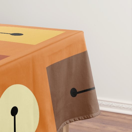 Nappe Âge atomique formes simples orange (In Situ)