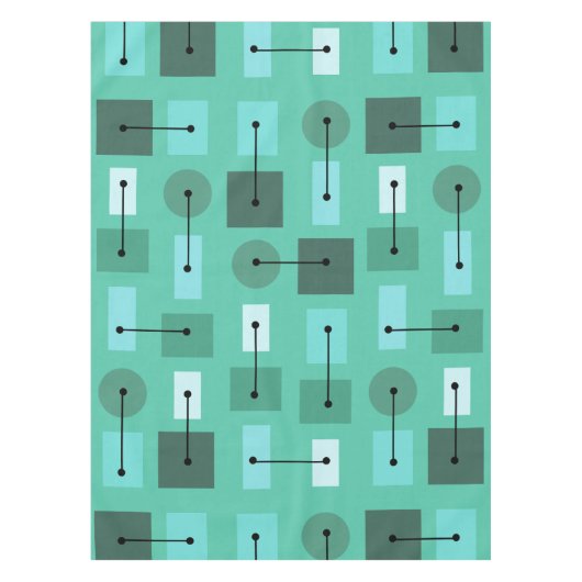 Nappe Âge atomique formes simples Turquoise (Devant)