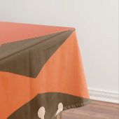 Nappe Âge atomique Géométrique Brun Orange (In Situ)