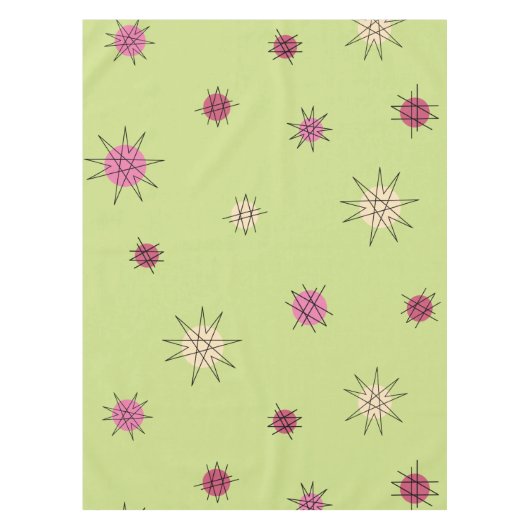 Nappe Age atomique Starburst Planètes Lime Green (Devant)