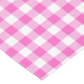 Nappe Agritourisme rustique rose et blanc En vichy plaid (Angle)