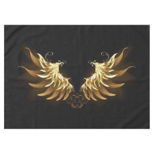 Nappe Ailes d'Ange d'or sur arrière - plan noir