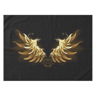 Nappe Ailes d'Ange d'or sur arrière - plan noir
